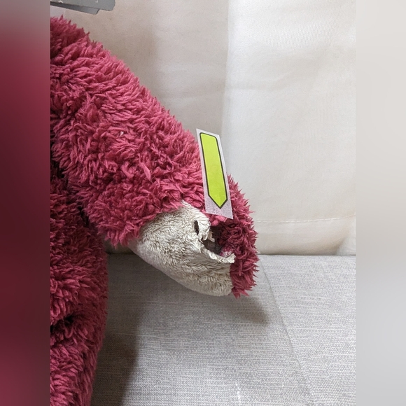 Lotso Huggin Bear Toy Story 3 Disney Parks  Strawberry Scented Medium Plush 14" - Picture 12 of 13